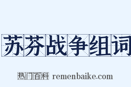 苏芬战争组词是什么意思的图片